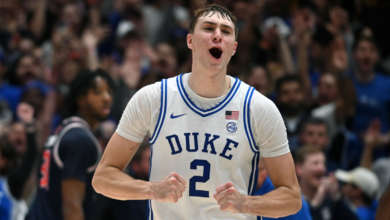 Cooper Flagg Tracker: Duke star freshman shines with 20 points, 12 rebounds in win over Louisville