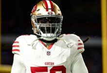 49ers’ De’Vondre Campbell leaves sideline during loss to Rams because he ‘didn’t want to play’