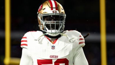 49ers’ De’Vondre Campbell leaves sideline during loss to Rams because he ‘didn’t want to play’