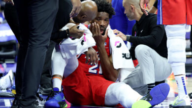 Sixers’ Joel Embiid suffers sinus fracture vs. Pacers, will be evaluated over weekend