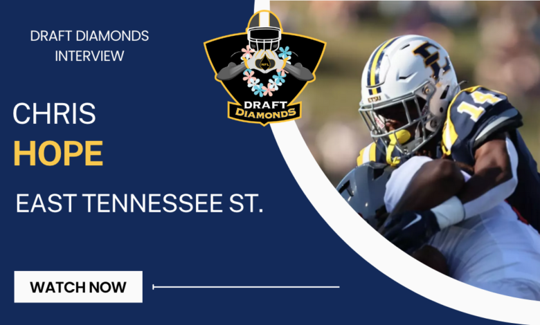 Chris Hope, S, East Tennessee State | 2025 NFL Draft Prospect Zoom Interview