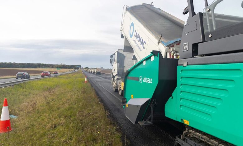 Tarmac reaches low carbon landmark on the A64