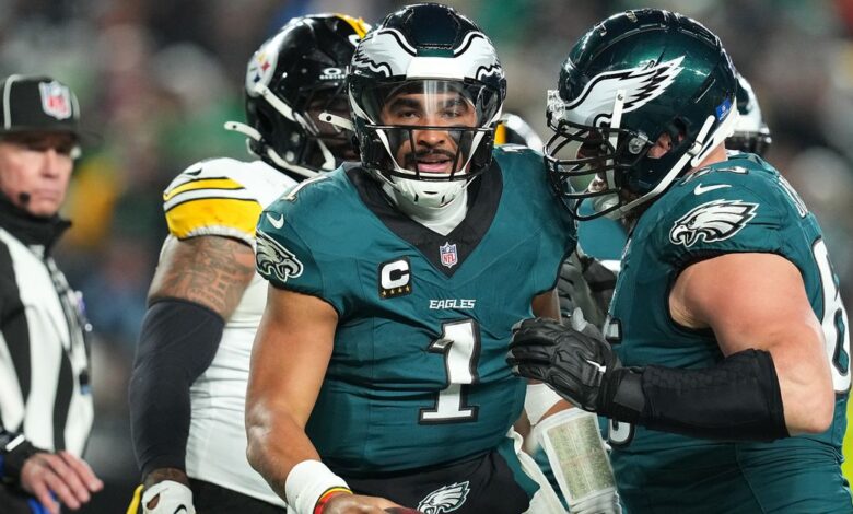 Jalen Hurts shines as Eagles’ passing game comes alive in win over Steelers, 27 to 13