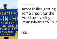 Amos Miller getting some credit for the Amish delivering Pennsylvania to Trump