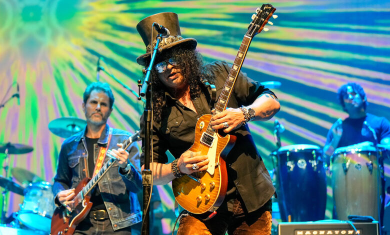 “I think he’s wanting to jump into some circles that are a little more blues-oriented. We’re just happy to have him”: Slash makes surprise appearance with the Allman Betts Family Revival to cover Allman Brothers Band classics