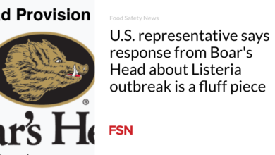 U.S. representative says response from Boar’s Head about Listeria outbreak is a fluff piece