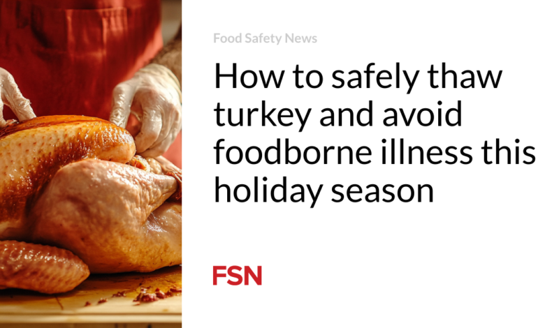 How to safely thaw turkey and avoid foodborne illness this holiday season