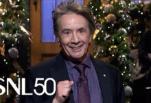 Martin Short brings holiday joy (and roasts) to his musical SNL monologue