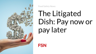 The Litigated Dish: Pay now or pay later