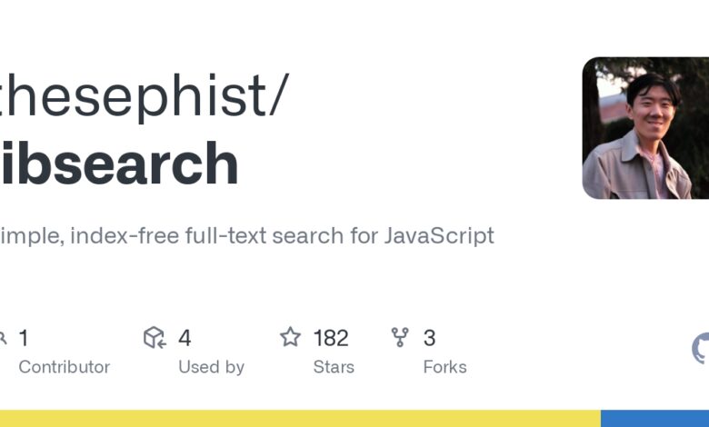 Libsearch: Simple index-free full-text search for JavaScript