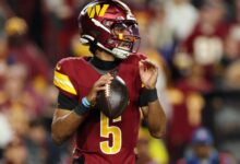 Commanders’ Jayden Daniels Breaks Robert Griffin III’s NFL Rookie QB Rushing Record