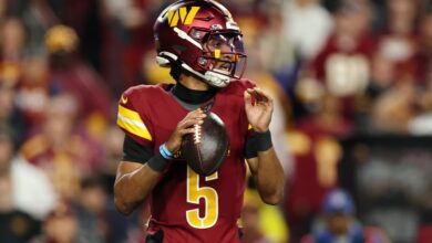 Commanders’ Jayden Daniels Breaks Robert Griffin III’s NFL Rookie QB Rushing Record