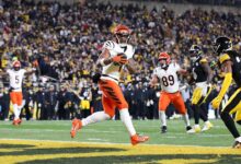 WR royalty: Bengals’ Ja’Marr Chase wins receiving triple crown                          Jan 06, 2025