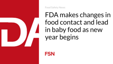 FDA makes changes in food contact and lead in baby food as new year begins