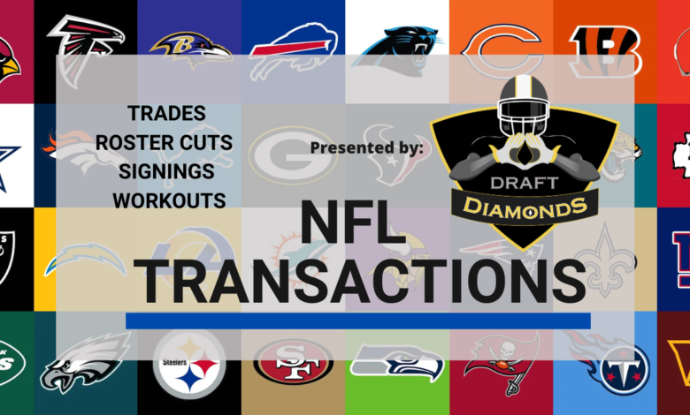 NFL Transactions for January 8, 2025 | Presented by NFL Draft Diamonds