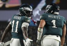 Eagles Injury Report: Jalen Hurts upgraded, A.J. Brown expected to play despite missing practice