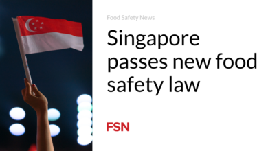 Singapore passes new food safety law