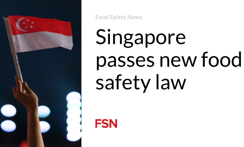 Singapore passes new food safety law