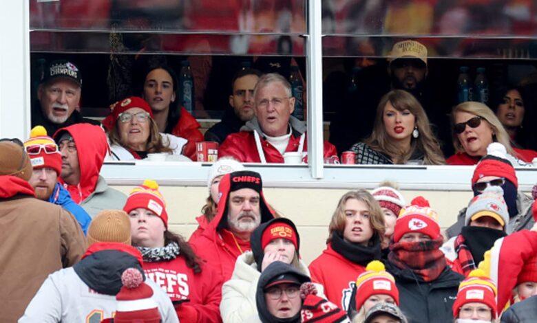 Caitlin Clark Spotted Watching Chiefs-Texans Playoff Game in Suite With Taylor Swift