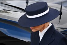 Melania Trump Goes Incognito Mode in a Face-Covering Hat