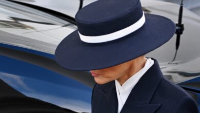 Melania Trump Goes Incognito Mode in a Face-Covering Hat