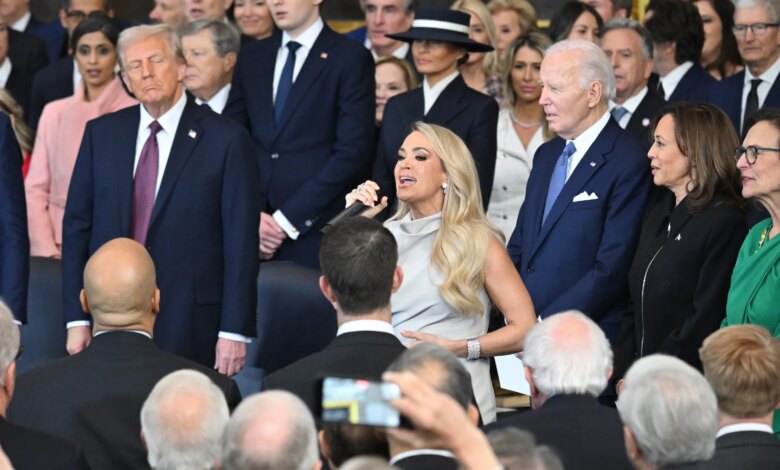 At President Trump’s Inauguration, Carrie Underwood Just Gave a Masterclass in Handling Awkward Moments