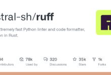 Ruff: Python linter and code formatter written in Rust