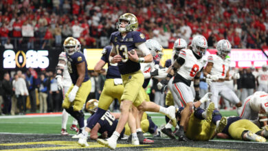 ‘Sling the rock and trust your guys’: How Riley Leonard made himself an Irish legend despite Notre Dame’s title game loss