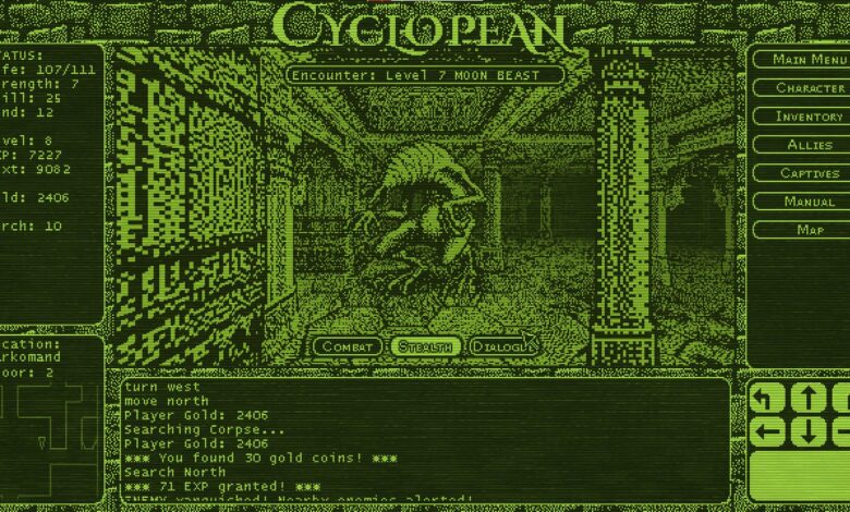 New RPG Cyclopean: The Great Abyss is a Lovecraftian Ultima homage, and I can’t get torches to work