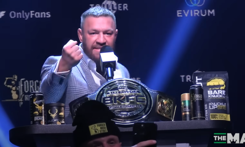 ‘Turn their knuckles into knives’: Conor McGregor tees up BKFC KnuckleMania 5