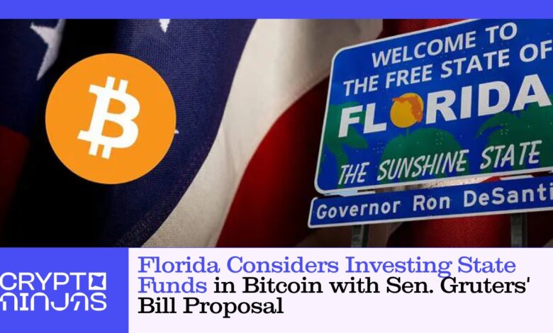 Florida Considers Investing State Funds in Bitcoin with Sen. Gruters’ Bill Proposal