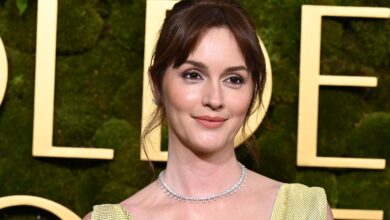 Leighton Meester’s Pride & Prejudice Bangs Are the Most Romantic Take on Blunt Fringe