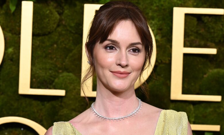 Leighton Meester’s Pride & Prejudice Bangs Are the Most Romantic Take on Blunt Fringe