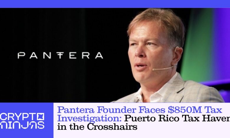 Pantera Founder Faces $850M Tax Investigation: Puerto Rico Tax Haven in the Crosshairs