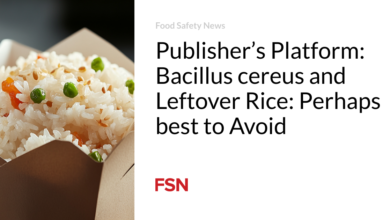 Publisher’s Platform: Bacillus cereus and Leftover Rice: Perhaps best to Avoid