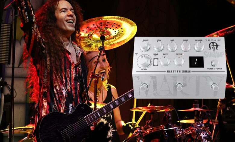 “Such easy-to-use effects haven’t been known to have world class sounds in them… until now”: Tech 21 says it has “cracked the code” for digital guitar gear with Marty Friedman’s new signature SansAmp