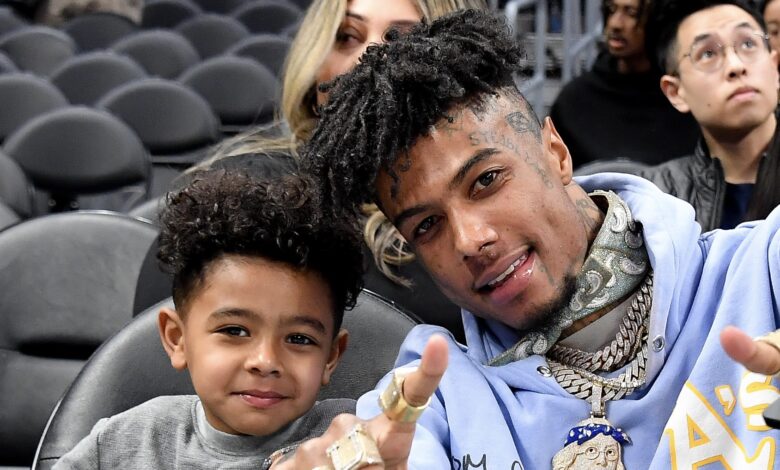 Awww! Blueface’s Son Javaughn Reacts To His Face Tattoos (WATCH)