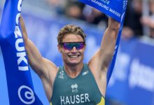 Aussie triathlon star Matt Hauser and IRONMAN 70.3 World Champ head Geelong start list