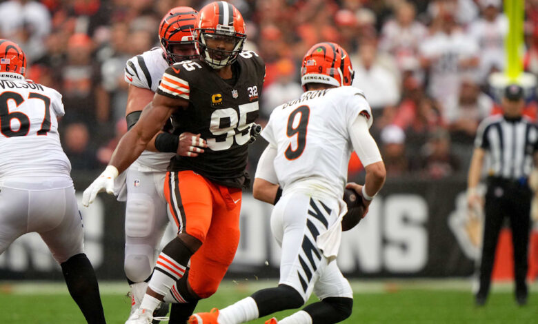 Myles Garrett Agree Extension With Browns, Joe Burrow’s Nemesis to Remain in Division