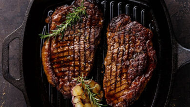 Pan-Seared Rib Eye with Black Garlic Ghee