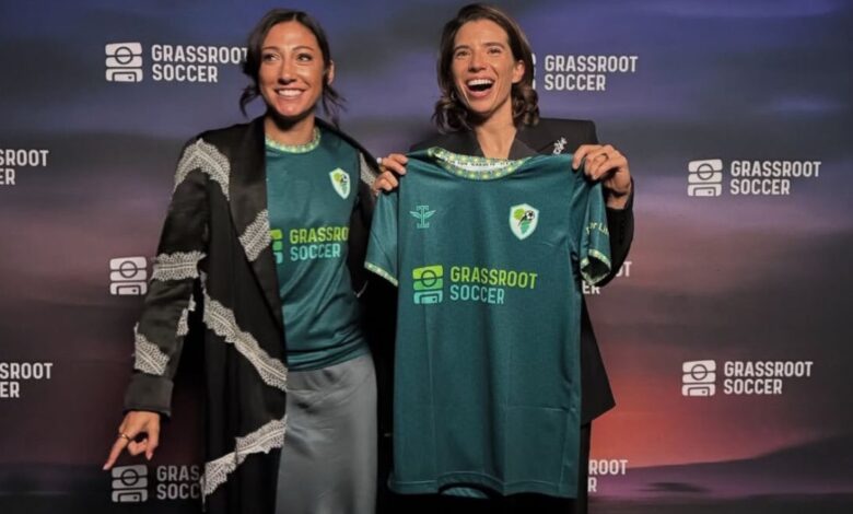 Christen Press Introduces Young Family Member Ahead of Angel City vs San Diego Opening Game