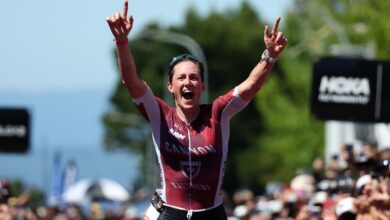 British triathlon superstar Kat Matthews runs away from elite 5k field for SENSATIONAL win