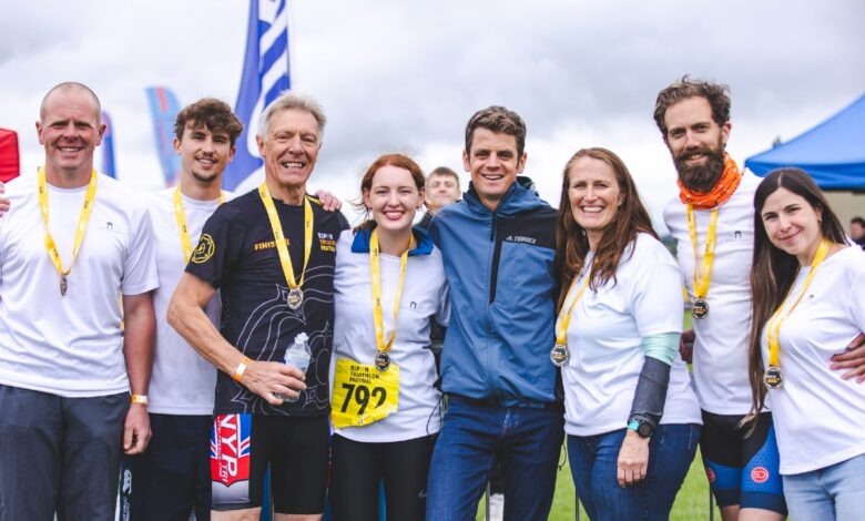 British OIympic legends the Brownlee brothers launch the brand new Leeds Triathlon