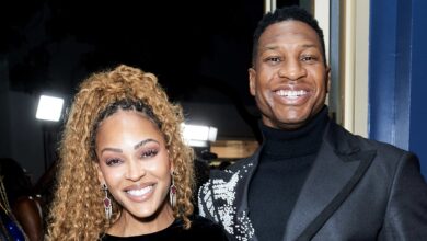 Husband & Wife? Jonathan Majors Addresses Report Alleging He & Meagan Good Tied The Knot (WATCH)