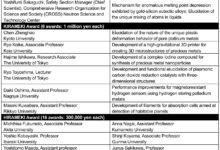 TANAKA Memorial Foundation Announces Recipients of Precious Metals Research Grants