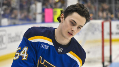 Blues recall top center prospect