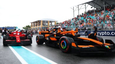 LEGO Built 10 Life-Size F1 Cars. Then the Drivers Took Them for a Lap at the Miami Grand Prix