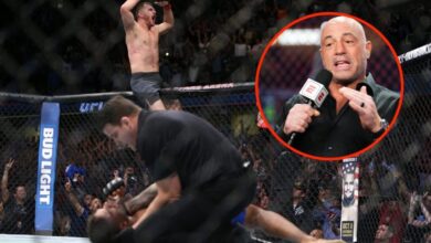 UFC legend was booed out of the Octagon after Joe Rogan called his bluff and defended referee following controversy