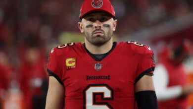 Controversial Ex-Jets Star Refuses to Break Character With Bucs Urged to Make Baker Mayfield Move