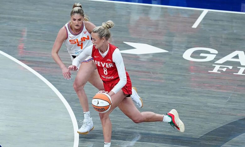 Fever’s injury woes continue as Sydney Colson, Sophie Cunningham leave game before loss to then-winless Sun